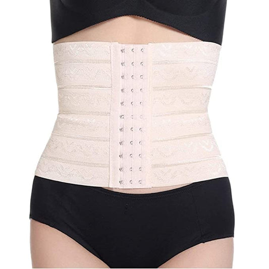 Blusiva Beige Waist Trainer Slim Belt – Tummy & Thigh Shaper for Women and Girls